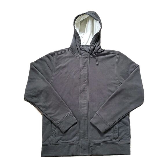 BMW Officially Licensed Sz Large Mens Heavyweight Full Zip Weathered Grey Hoodie